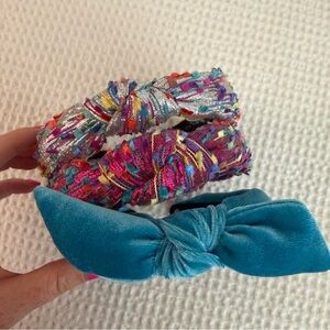 Lele sadoughi girls headband bundle rainbow velvet set of 3